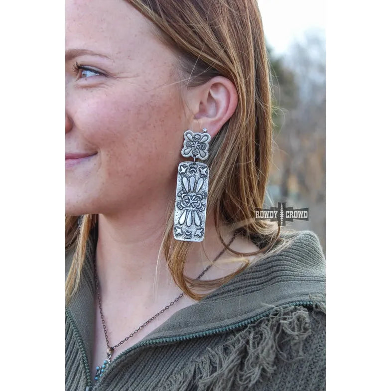 Silver Dollar Earring